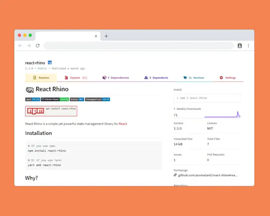 React Rhino gallery image