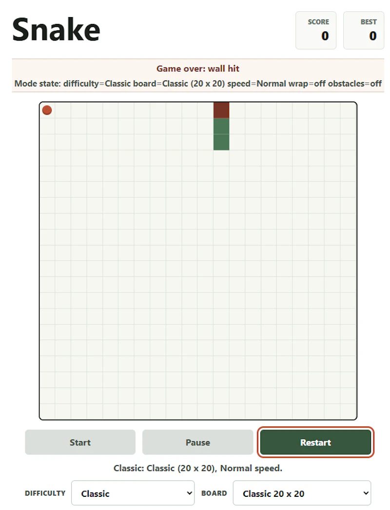 Snake1 screenshot 4