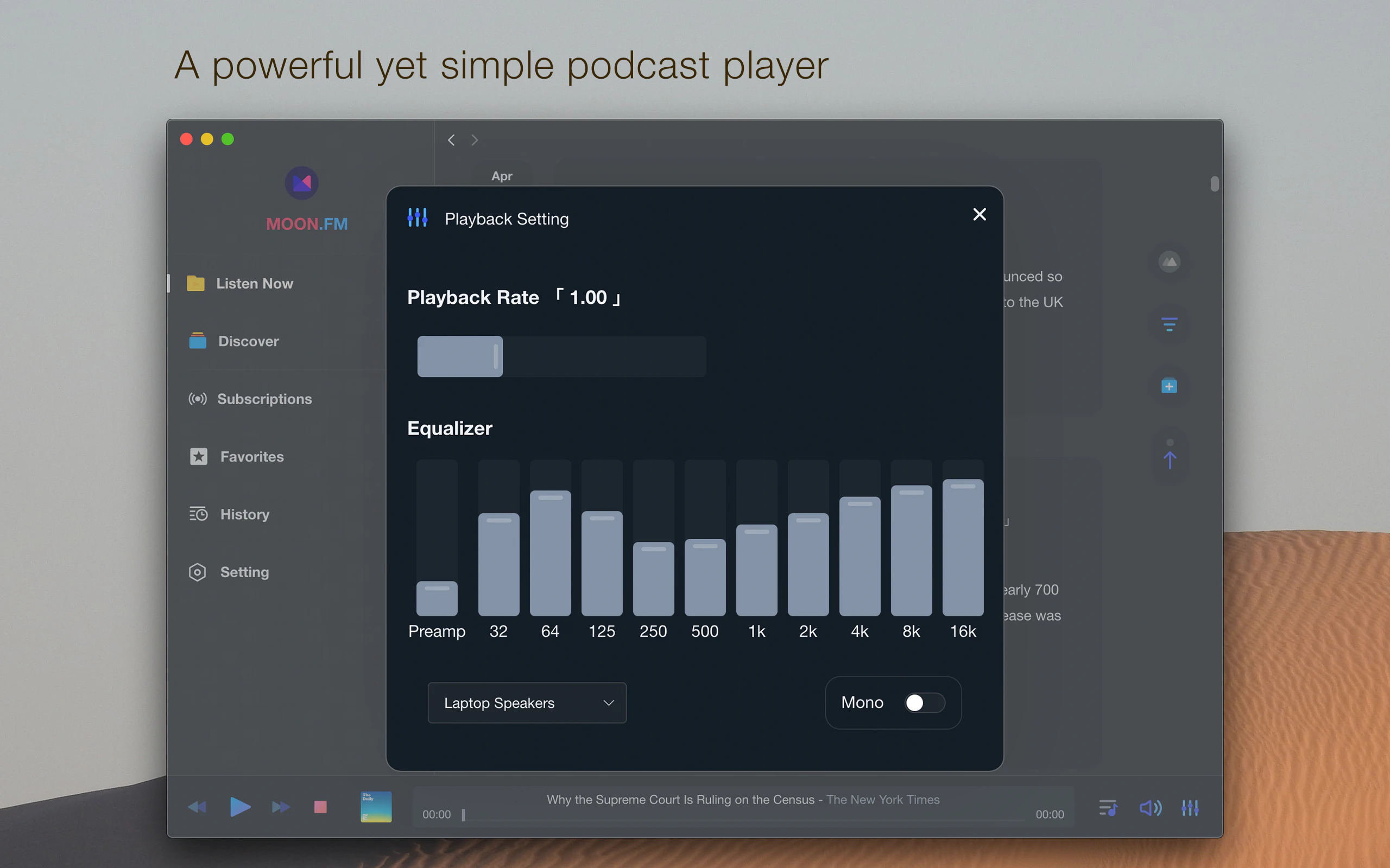 Moon FM for Mac Image