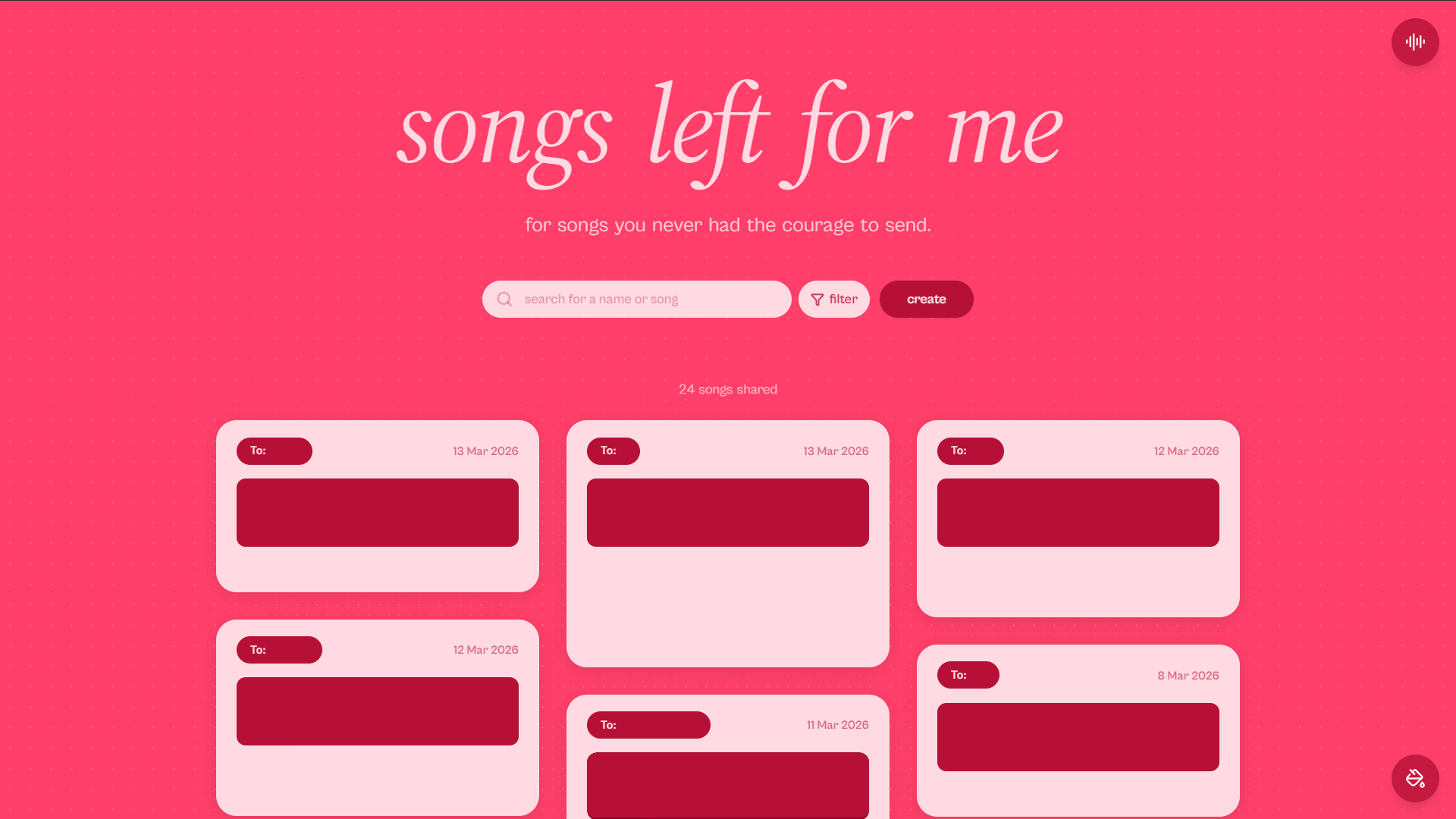 Songs Left for Me gallery image