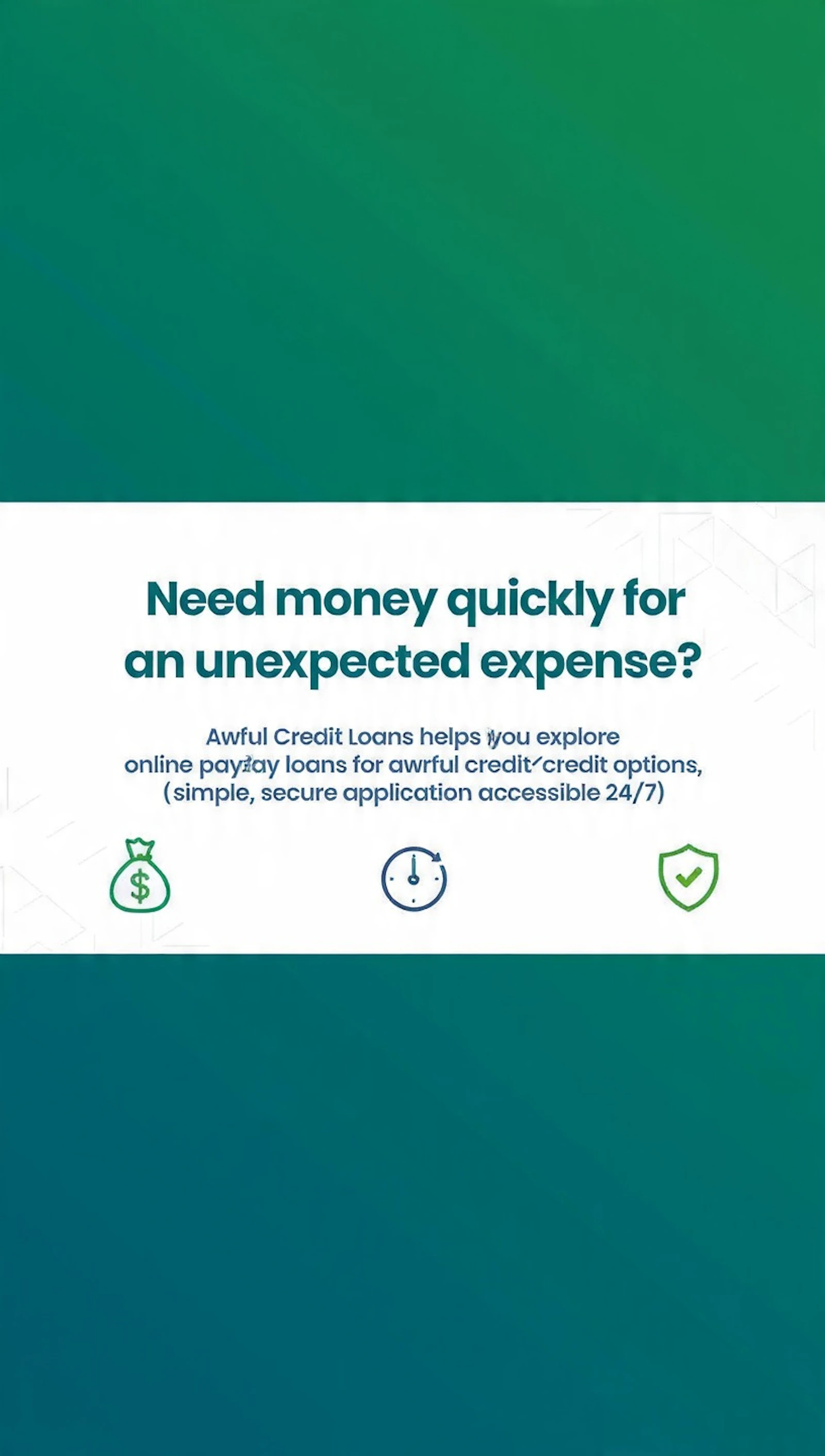 Awful credit loans screenshot 1