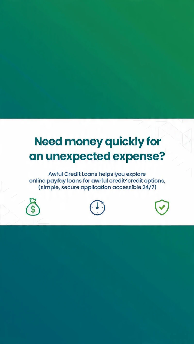 Awful credit loans screenshot 1