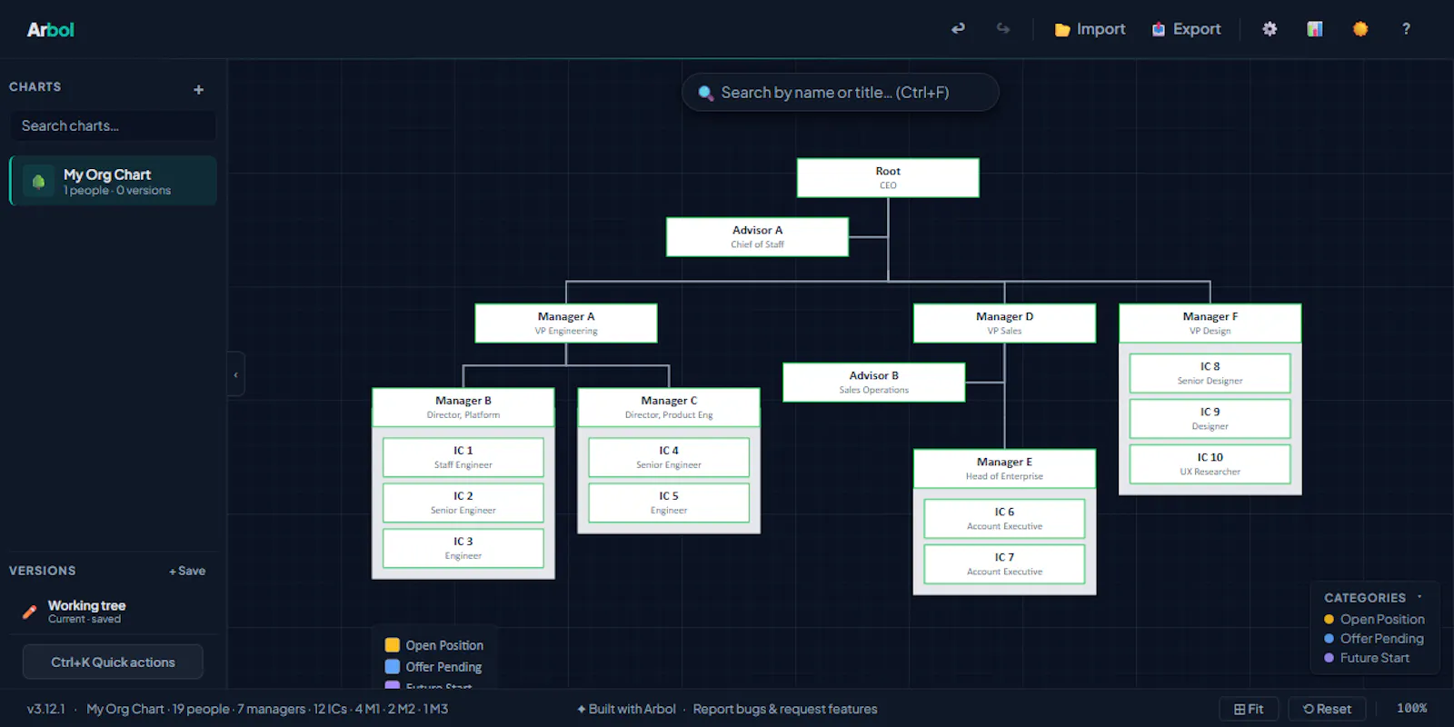 Arbol screenshot 1