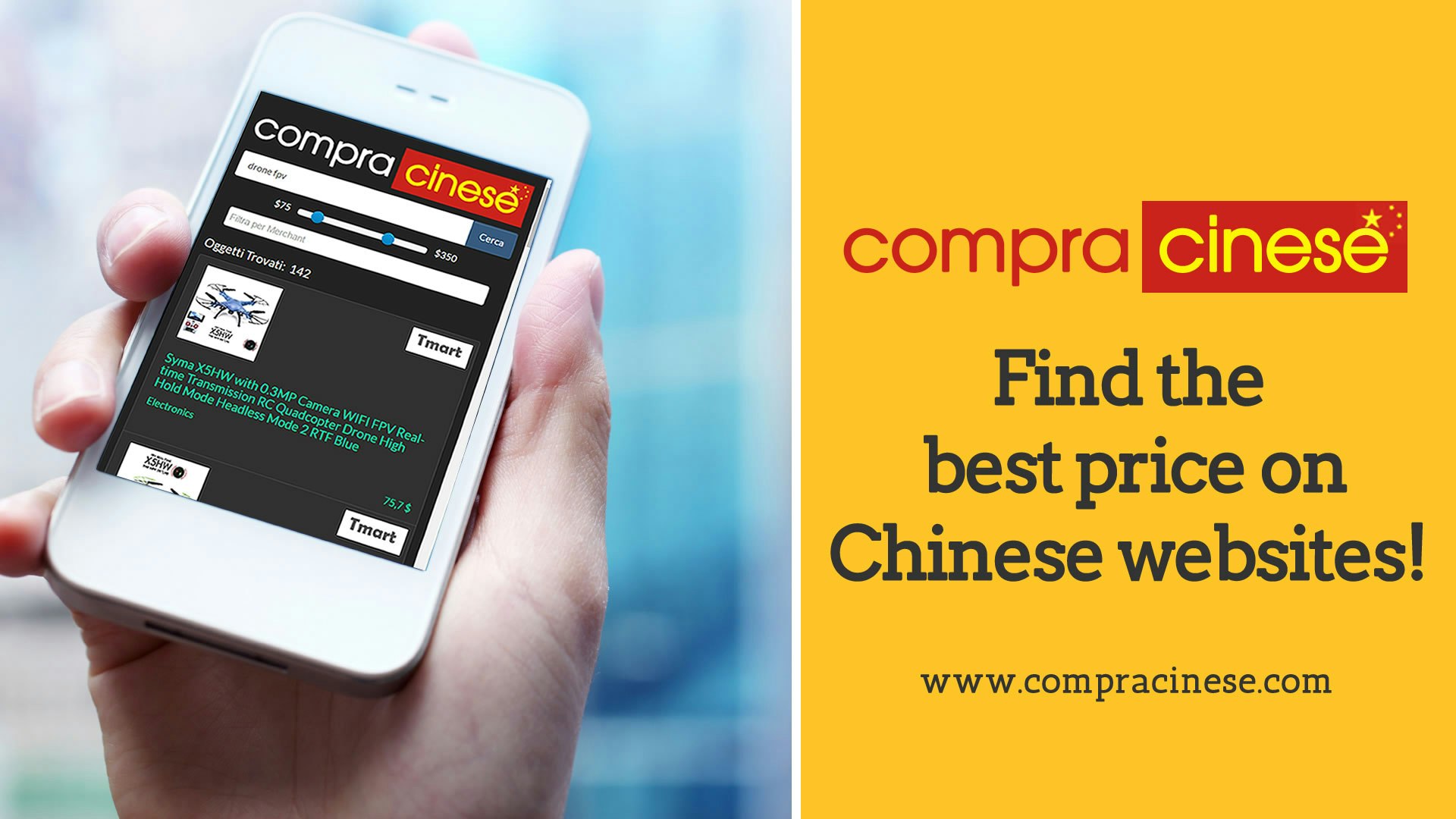 CompraCinese.com is a Search Engine that scan Chinese websites for the best price. gallery image