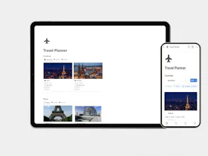 Notion Travel Planner gallery image