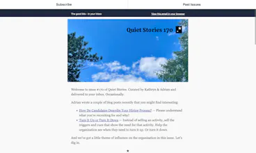 Quiet Stories Newsletter gallery image