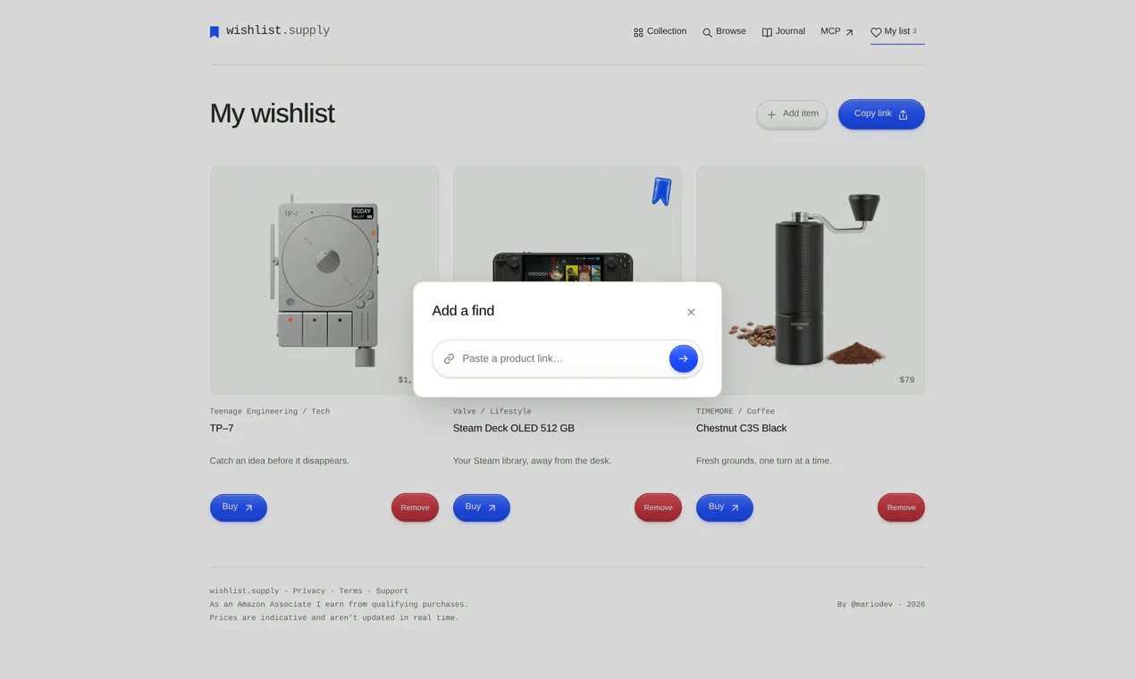 wishlist.supply gallery image