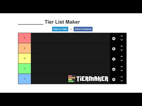 TierMaker: Create a tier list for anything | Product Hunt