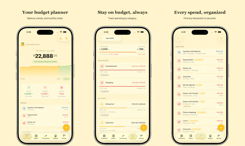 Wallety: Budget Planner screenshot 1