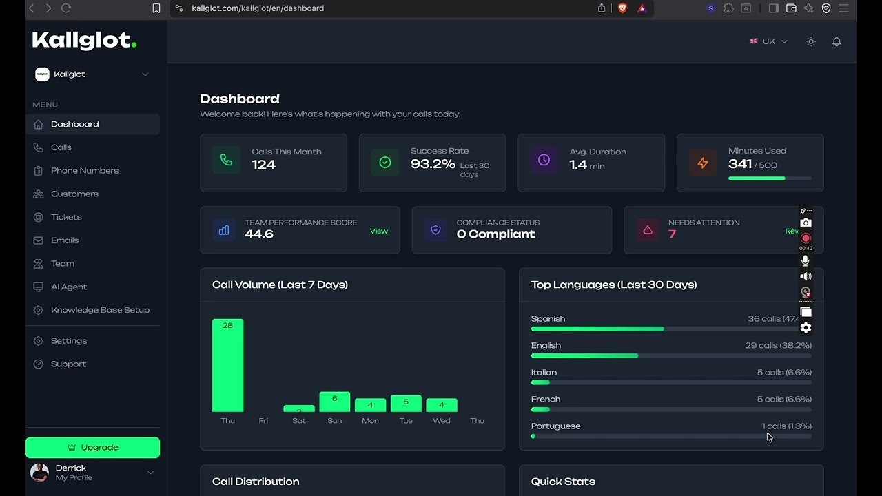 Kallglot- real time call translation gallery image
