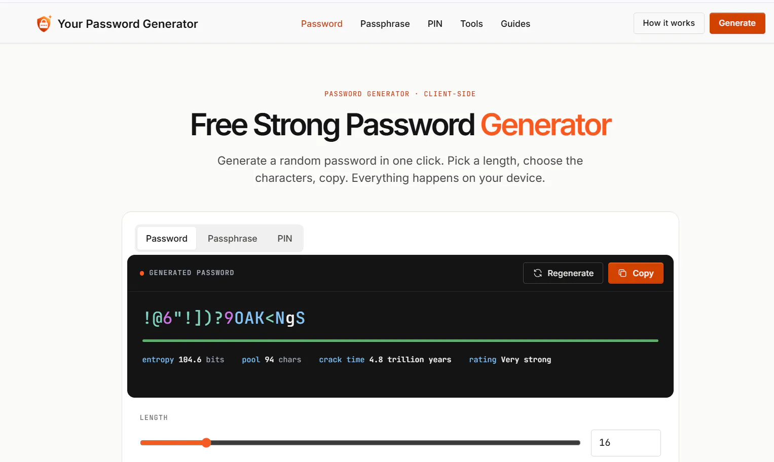 Your Password Generator