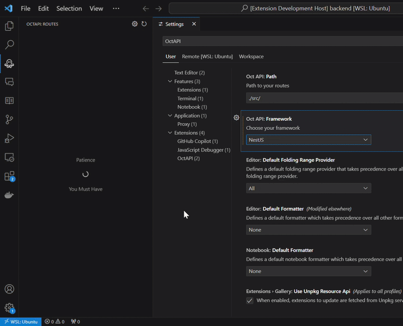 Octapi - API Route Explorer per il codice VS media 2