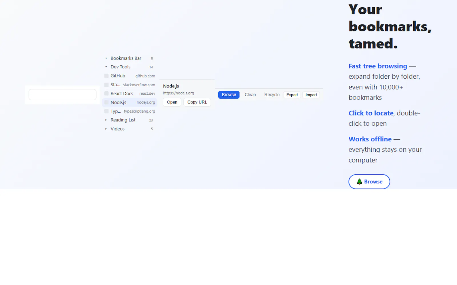 Bookmark Manager: Smart Cleanup & Search screenshot 8