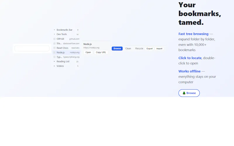Bookmark Manager: Smart Cleanup & Search screenshot 8