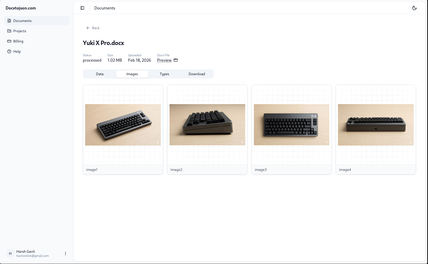docxtojson.com gallery image