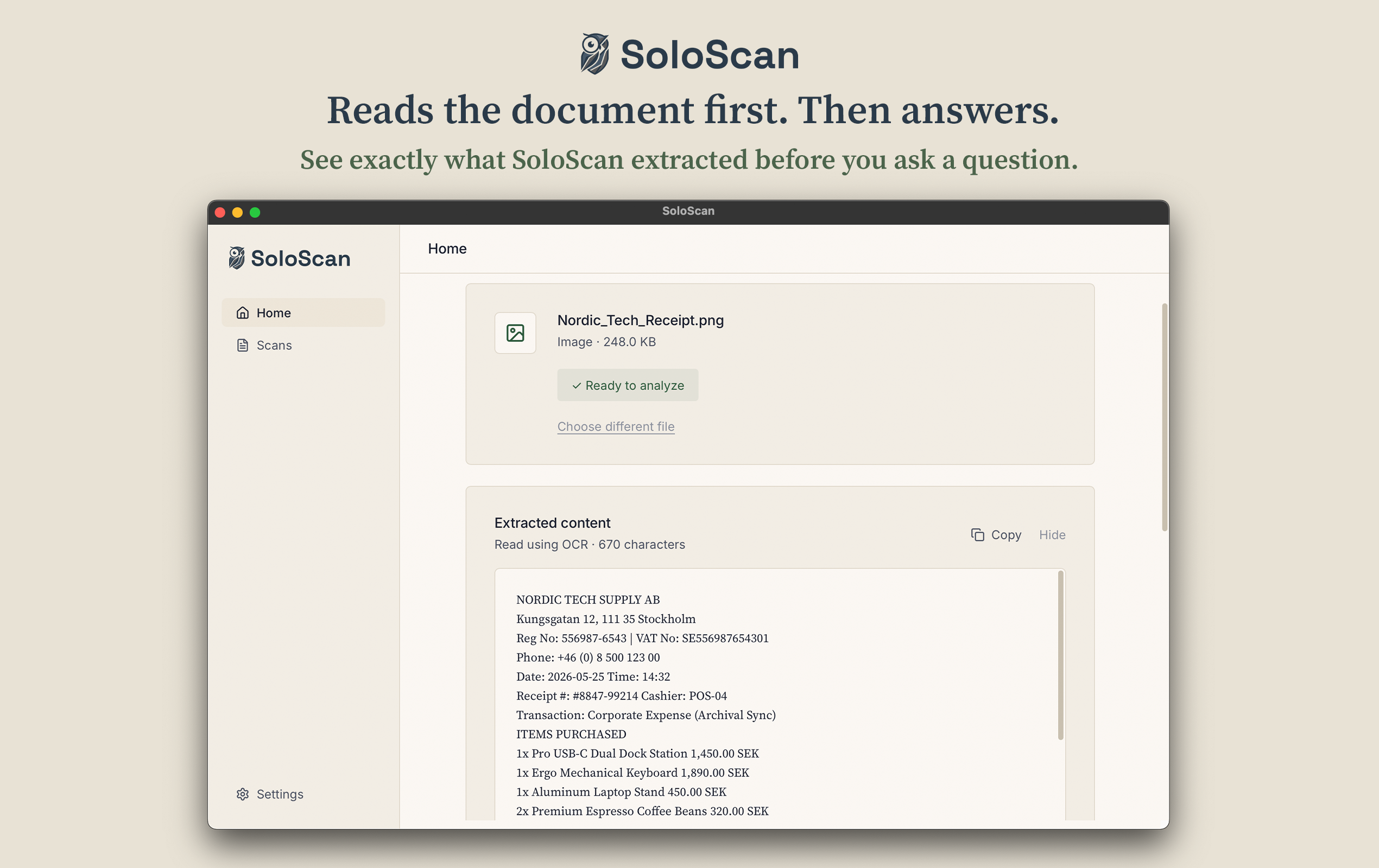 SoloScan gallery image