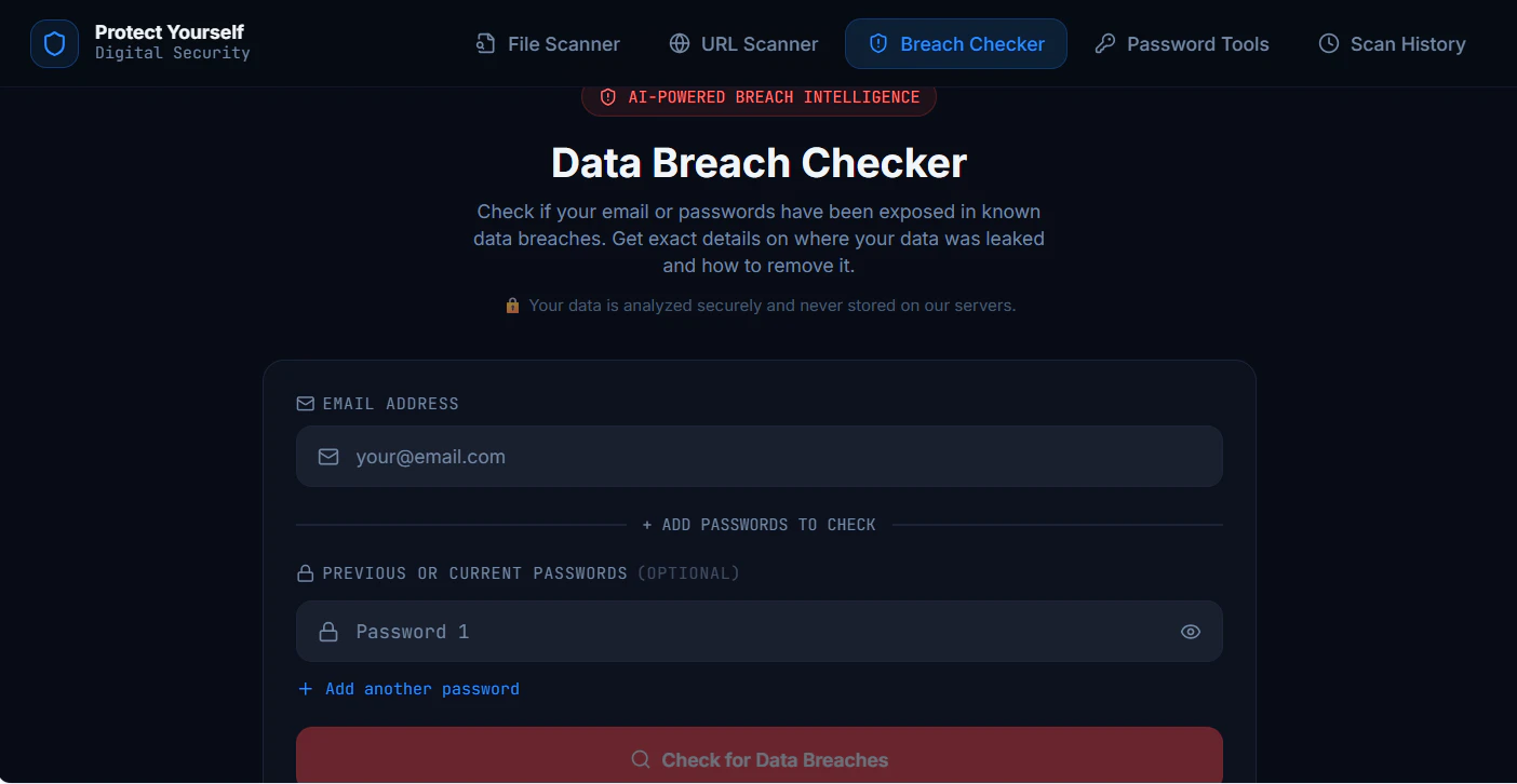 Protect yourself scanner and security screenshot 1