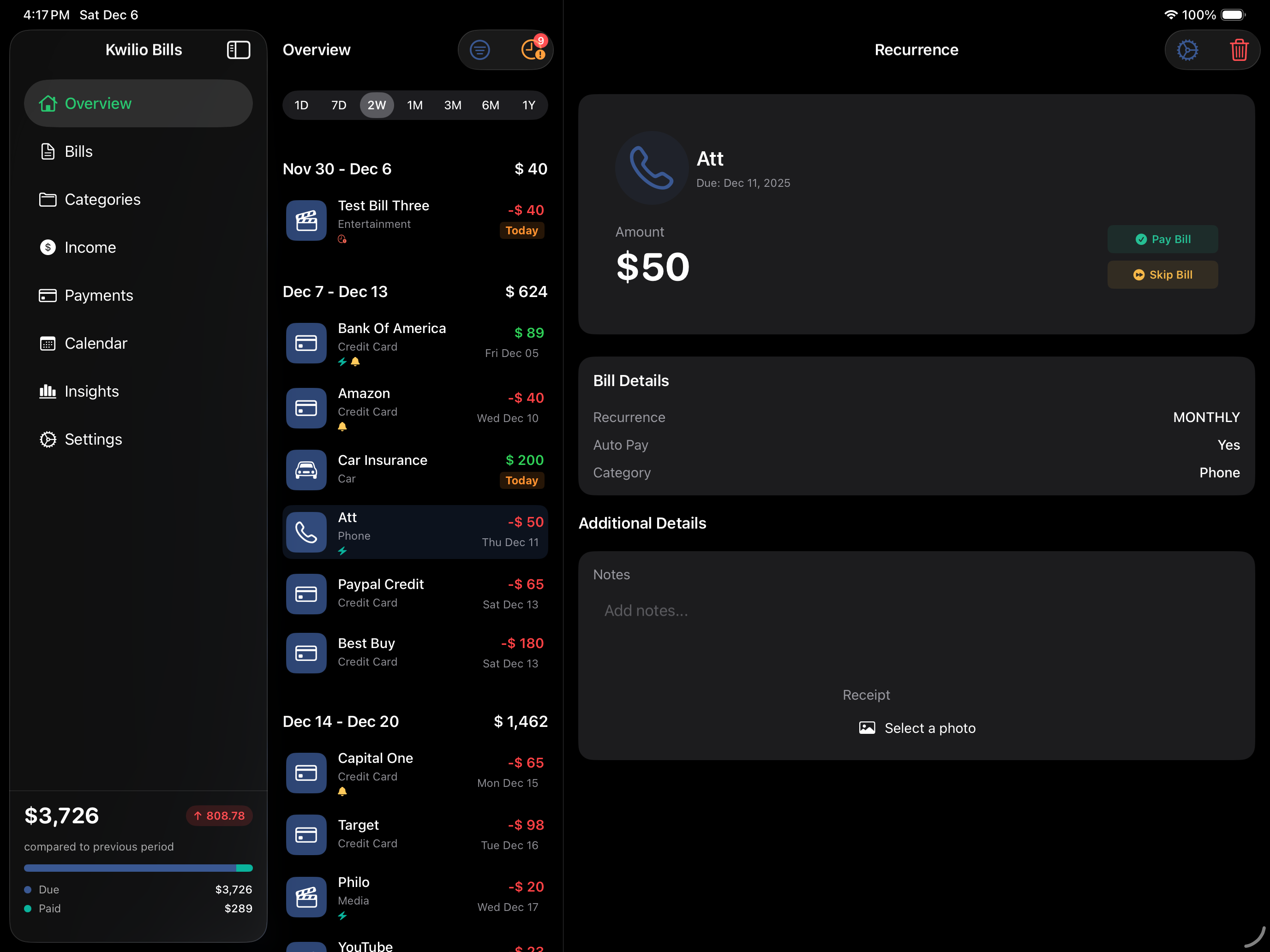 Kwilio Bills Pro 2.4 gallery image