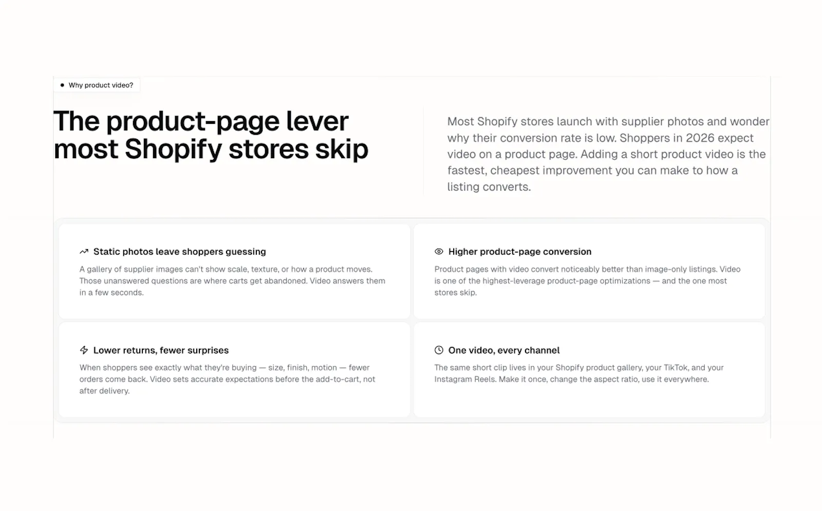 Shopify Product Video Generator (Prompt) screenshot 3