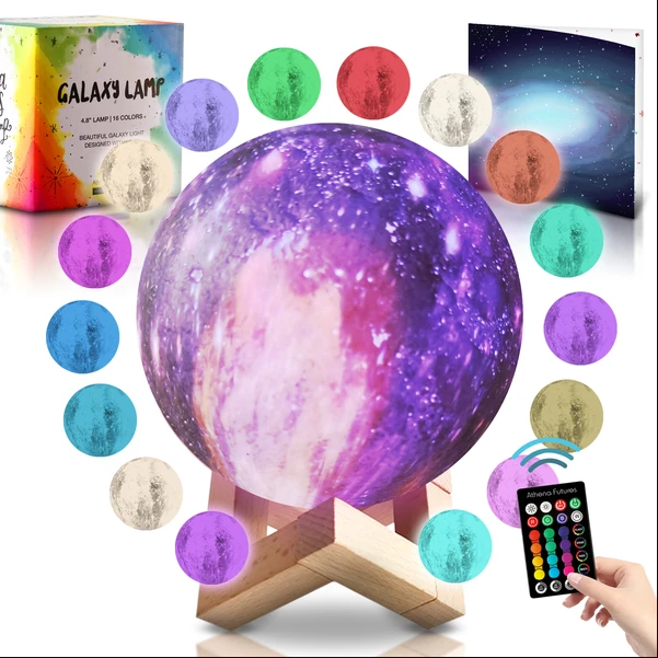 3D Moon Lamp Galaxy Light