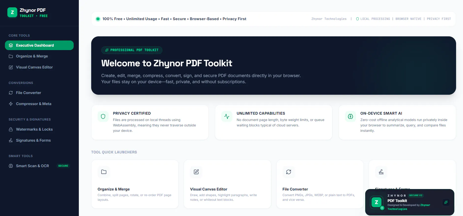 Zhynor PDF Toolkit gallery image