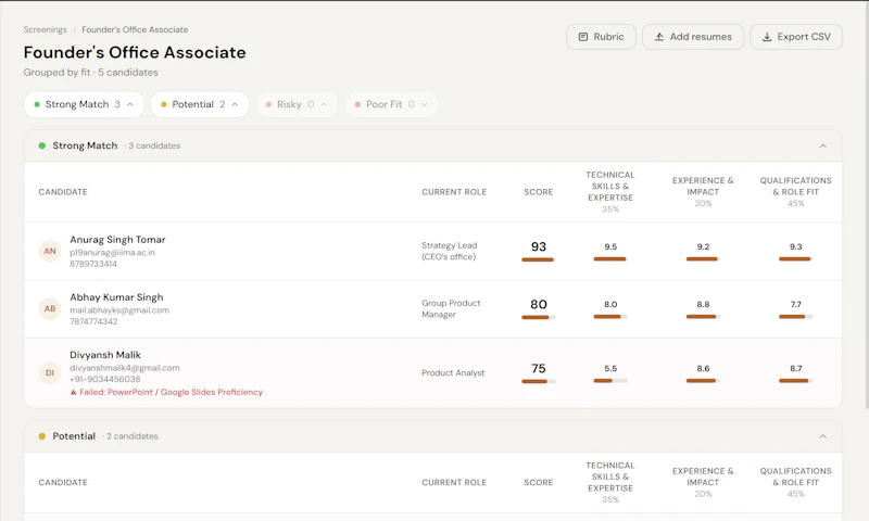 HireSort screenshot 4