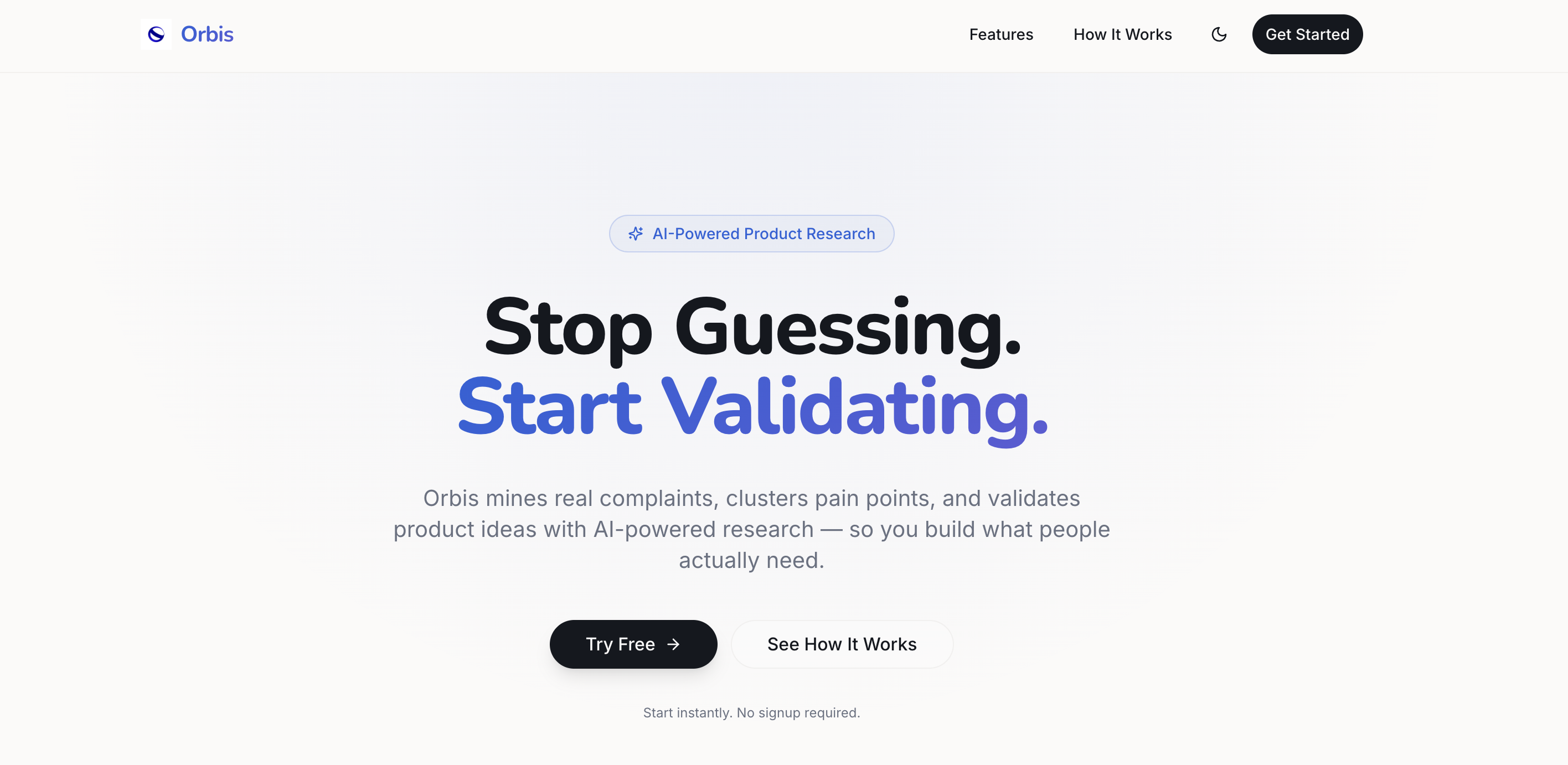 Orbis — AI Product Research & Validation gallery image