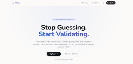 Orbis — AI Product Research & Validation gallery image