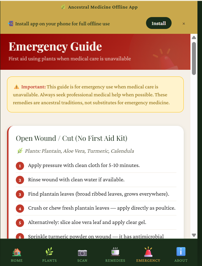 Ancestral Medicine Offline App gallery image