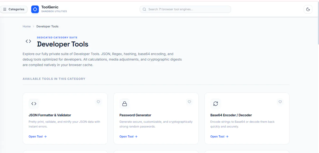 ToolGenicHub — Free Online Utility Tools gallery image