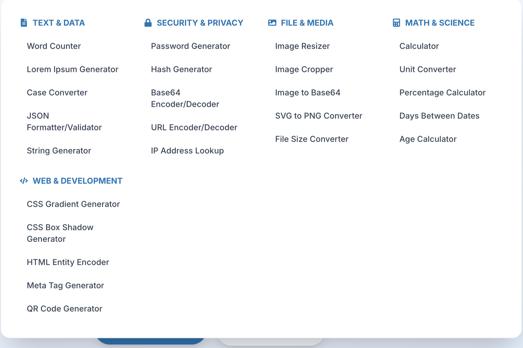 Ocean of Tools - Screenshot 2 showing product features and functionality