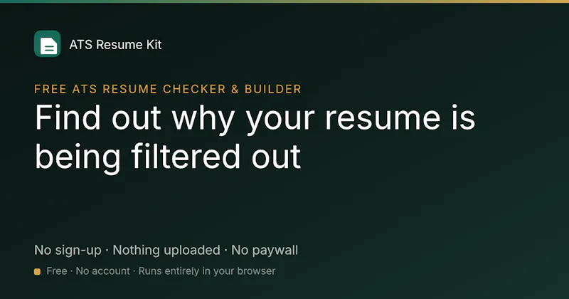 ATS Resume Kit screenshot 1