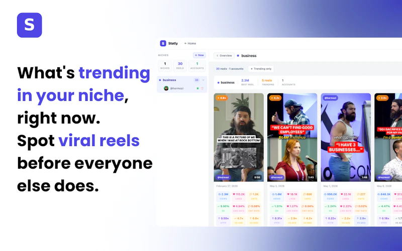 Statly — Instagram Reels analytics screenshot 5