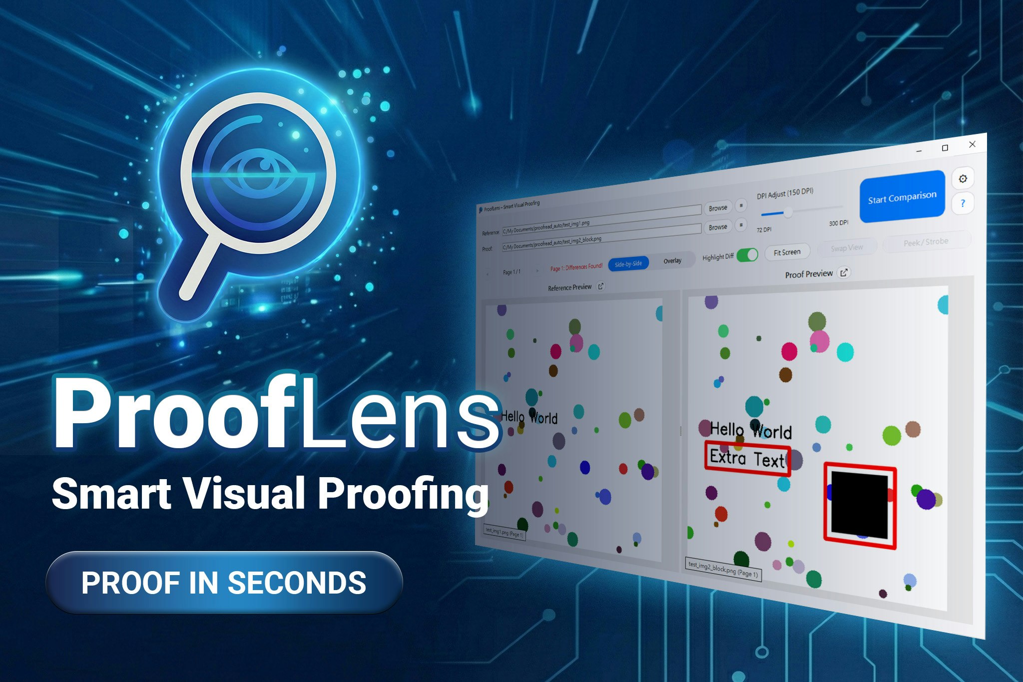 ProofLens - Main product screenshot demonstrating key features and user interface