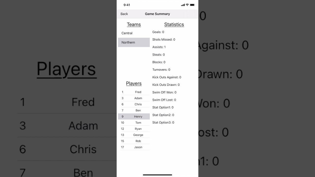 Water Polo Statistics gallery image
