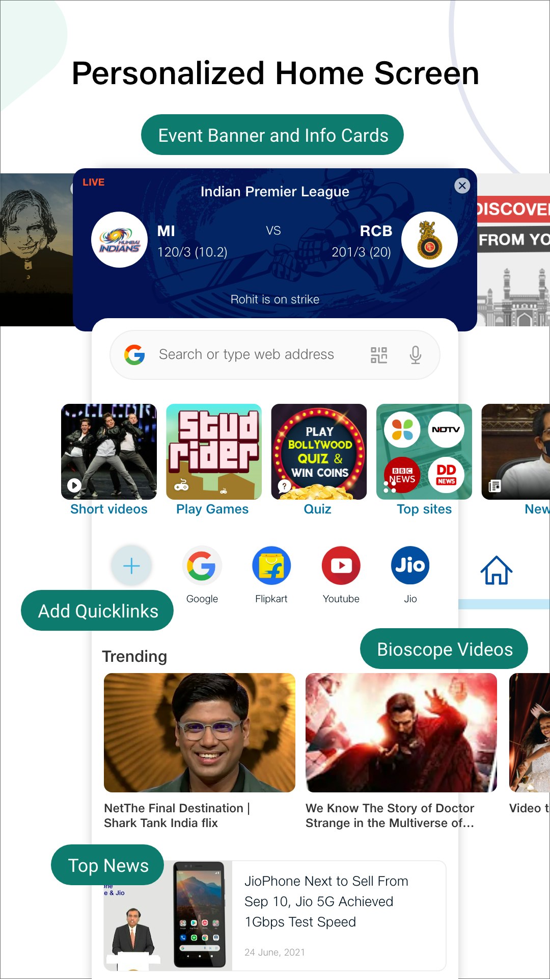 Jiopages - navegador web media 8