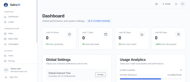 Sales AI screenshot 2