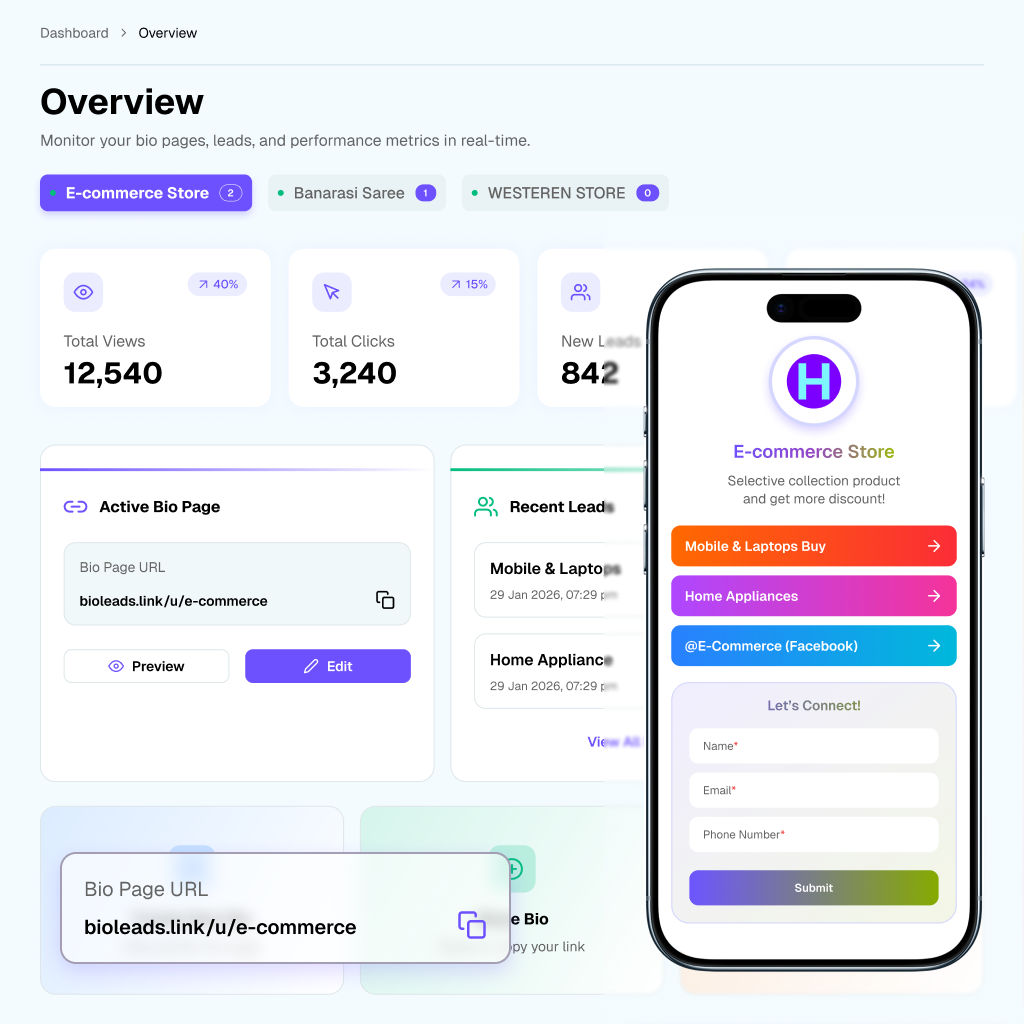 BioLeads.link - Screenshot 3 showing product features and functionality