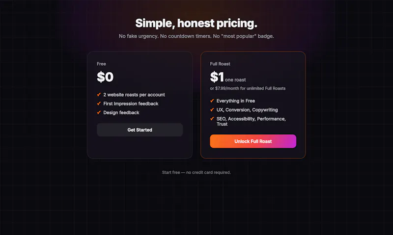 Roast My Website screenshot 4