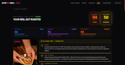 RoastMyReels - AI Reels Coach That Hurts gallery image