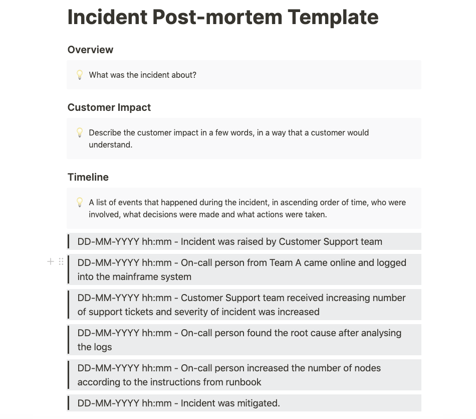 project management template notion