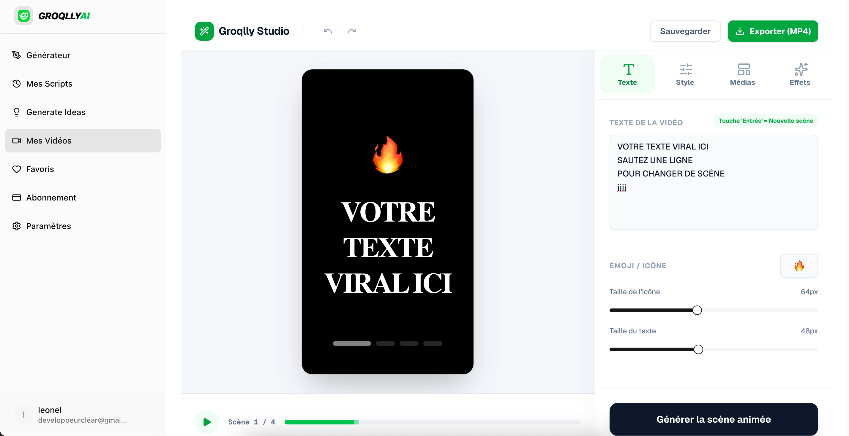 Groqlly Studio IA - Main product screenshot demonstrating key features and user interface