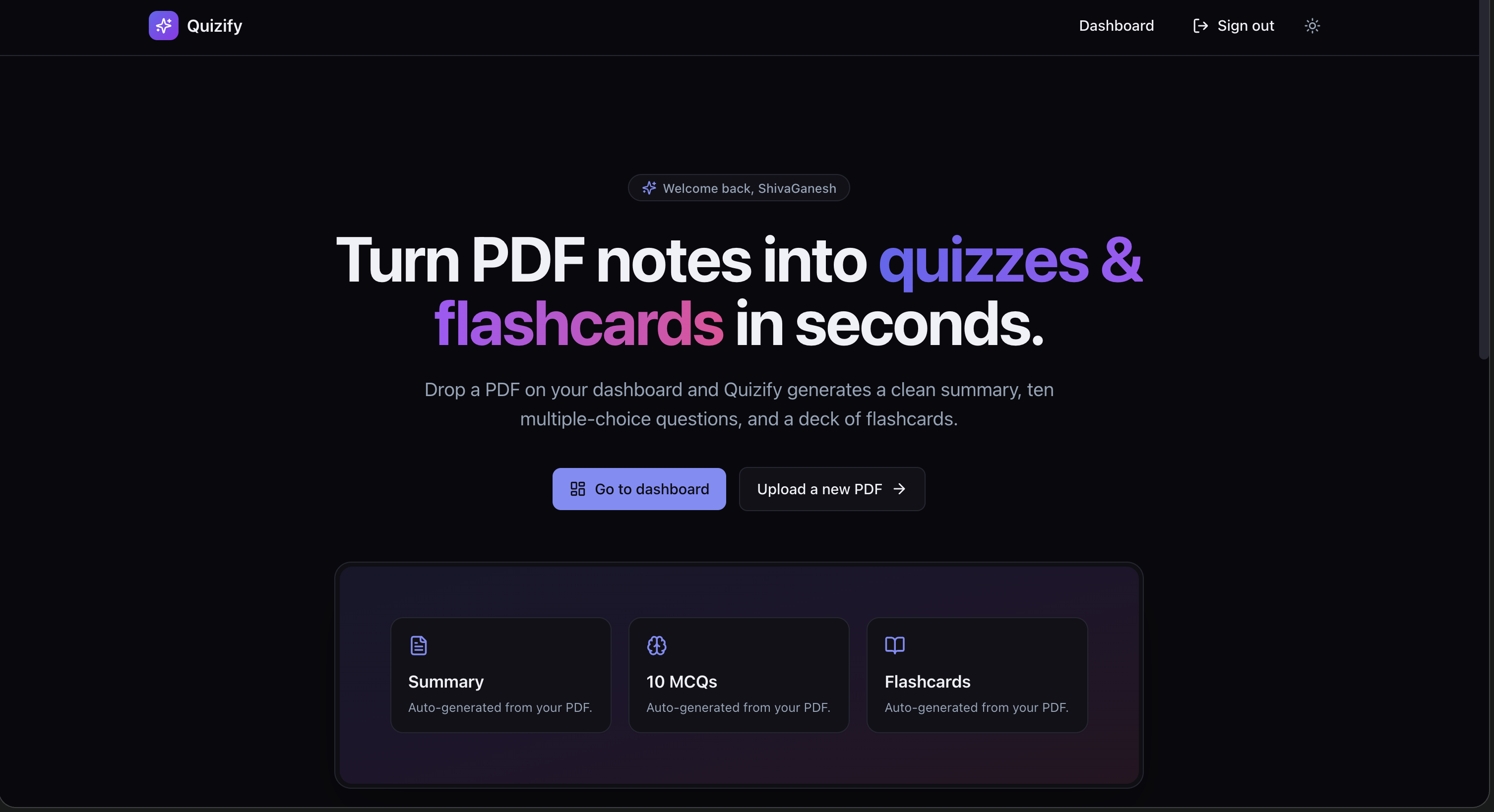 Sign up — Quizify gallery image