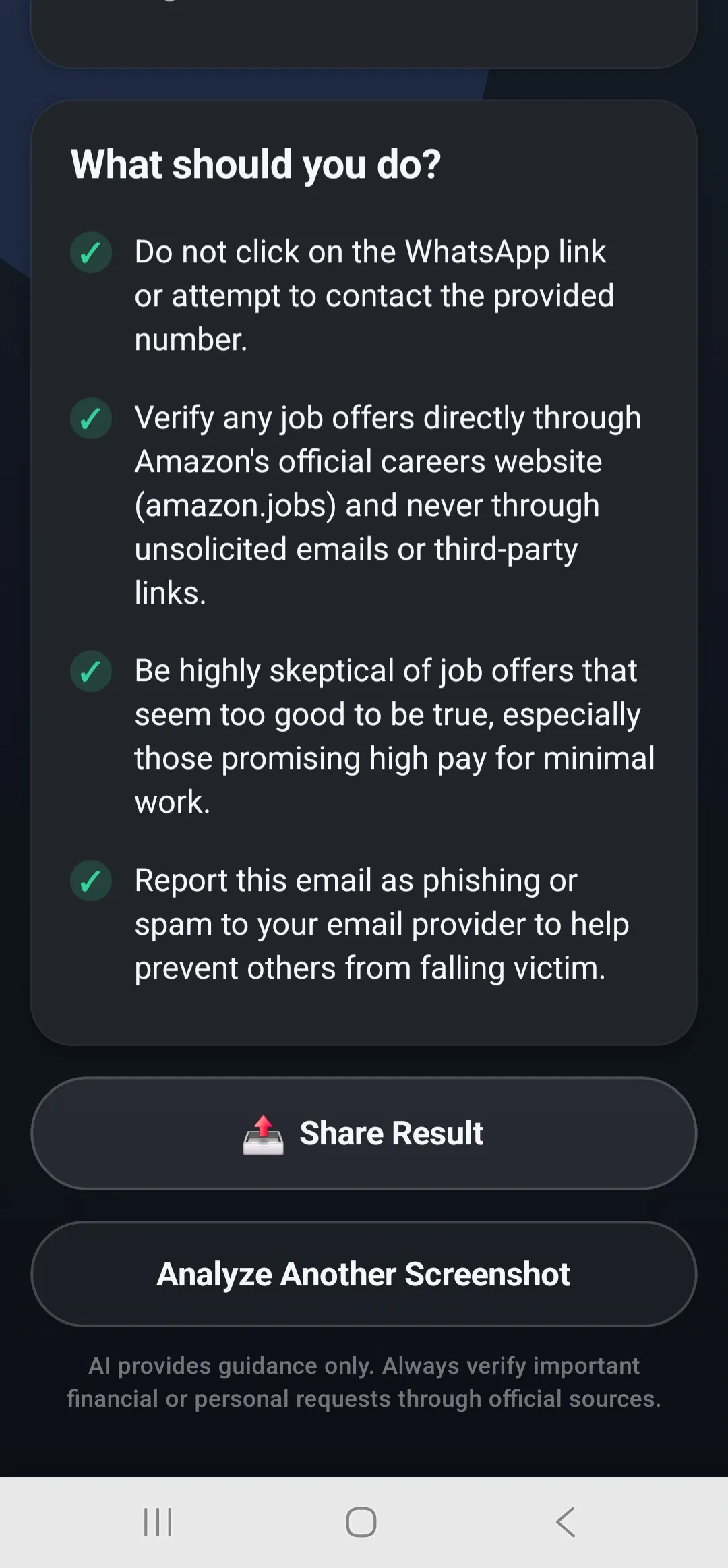 ScamLens: AI Scam Detector gallery image