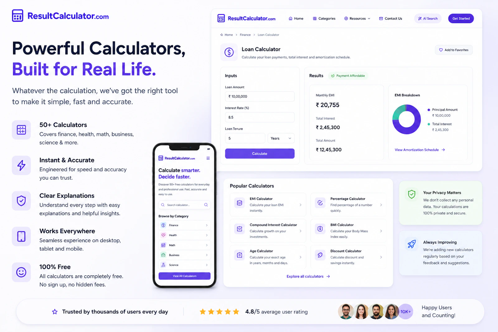 ResultCalculator screenshot 2