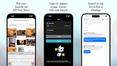 Nil - futuristic Matrix Chat client gallery image