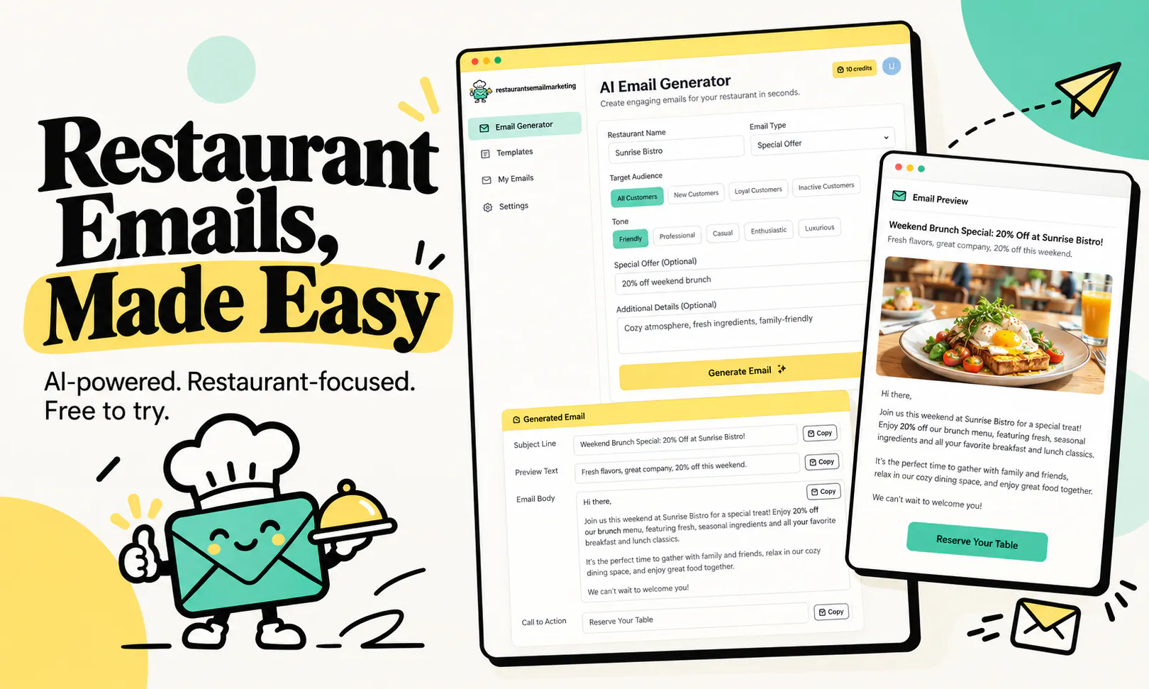 Restaurant Email Marketing gallery image