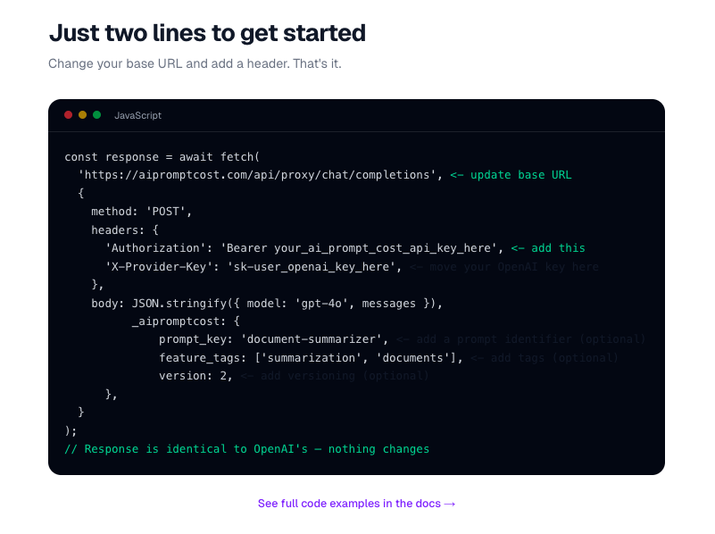 AI Prompt Cost gallery image