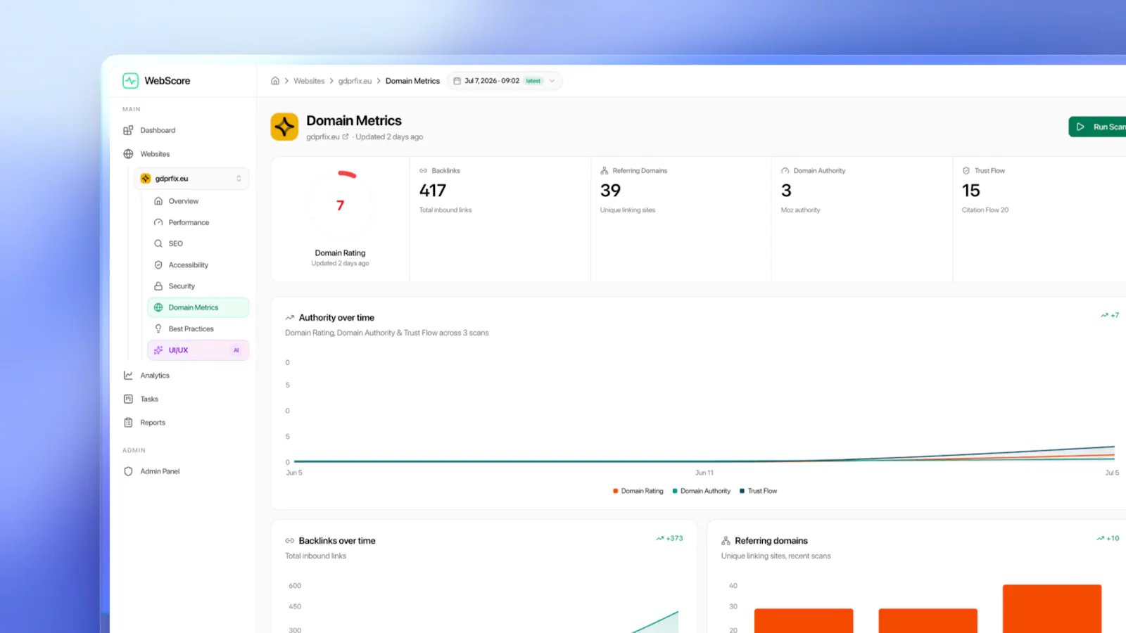 WebScore.now screenshot 4