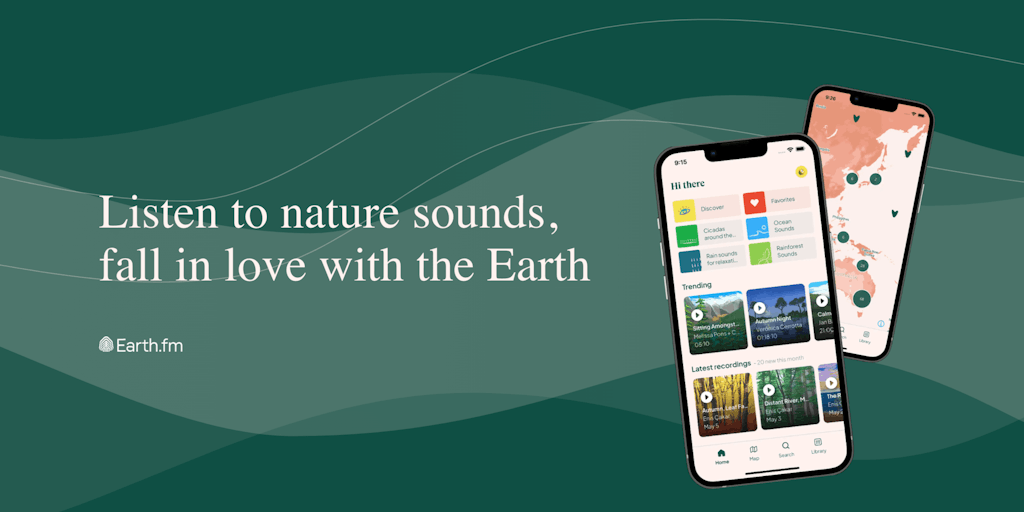Earth.fm App - 900+ natural soundscapes directly on your phone Earth.fm App - 900+ natural soundscapes directly on your phone